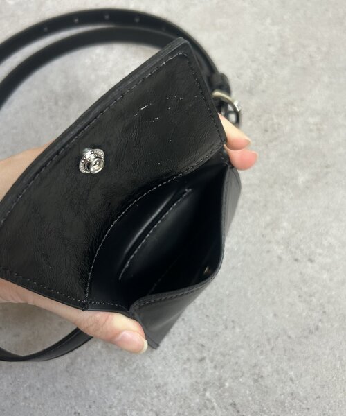 mystic（ミスティック）の「ベルト付きミニポーチ（ベルト・レディース・アイボリー/ブラック・ONE SIZE）」の10枚目の写真