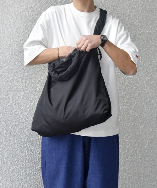 SHIPS any: 3WAY ナイロン ギャザー ショルダーバッグ (ユニ