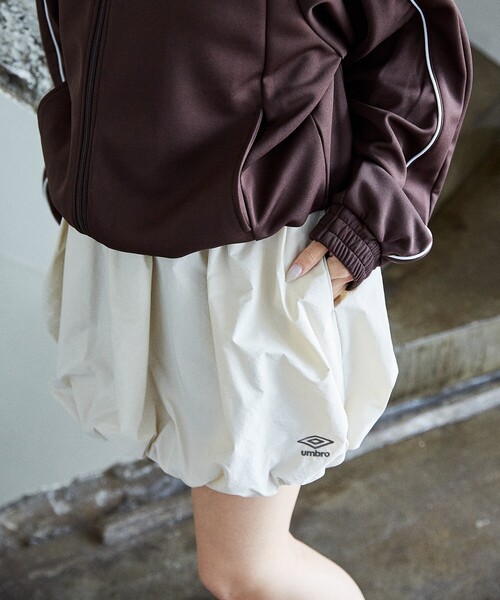 UMBROx PUBLUX アンブロ　インナーパンツ付き　バルーン ミニスカート セール】UMBRO × PUBLUX/アンブロ インナーパンツ付き ナイロン