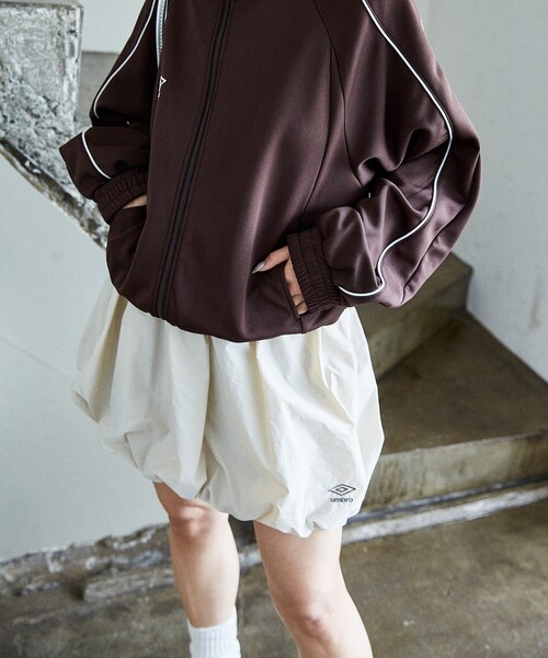 UMBROx PUBLUX アンブロ　インナーパンツ付き　バルーン ミニスカート UMBRO/インナーパンツ付き ナイロン バルーン ミニスカート 限定