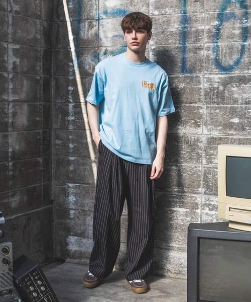 PBLIM（ページボーイリム）の「《UNISEX》ポスターフラワーTシャツ（Tシャツ/カットソー・レディース・オフホワイト/ダークブラウン/ブラック/ライトブルー/ライトグリーン・MEDIUM/LARGE）」の16枚目の写真
