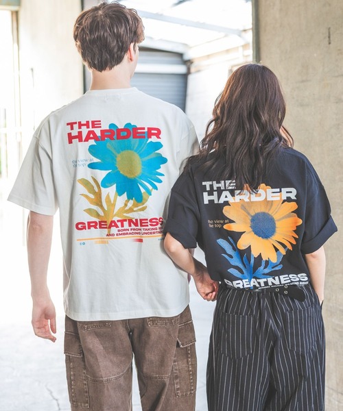 PBLIM（ページボーイリム）の「《UNISEX》ポスターフラワーTシャツ（Tシャツ/カットソー・レディース・オフホワイト/ダークブラウン/ブラック/ライトブルー/ライトグリーン・MEDIUM/LARGE）」の19枚目の写真