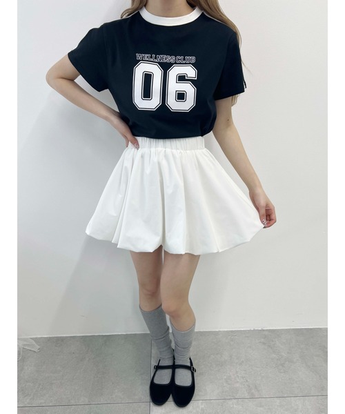 PHILLY(フィリー)の「【プチプラ\2199★】2ラインナンバリングTシャツ(Tシャツ/カットソー・レディース・ブラック/ホワイト/ネイビー・FREE)」の11枚目の写真