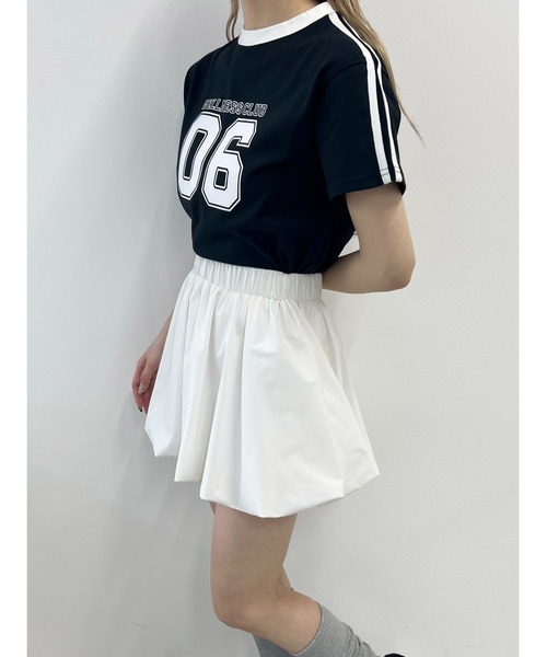 PHILLY(フィリー)の「【プチプラ\2199★】2ラインナンバリングTシャツ(Tシャツ/カットソー・レディース・ブラック/ホワイト/ネイビー・FREE)」の13枚目の写真
