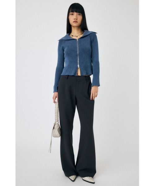 セール】BIG COLLAR ZIP UP ニット トップス（ニット/セーター