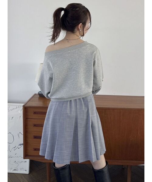 dazzlin(ダズリン)の「HWベルトミディスカート(スカート・レディース・ネイビー/グレー/アイボリー・SMALL/MEDIUM)」の6枚目の写真