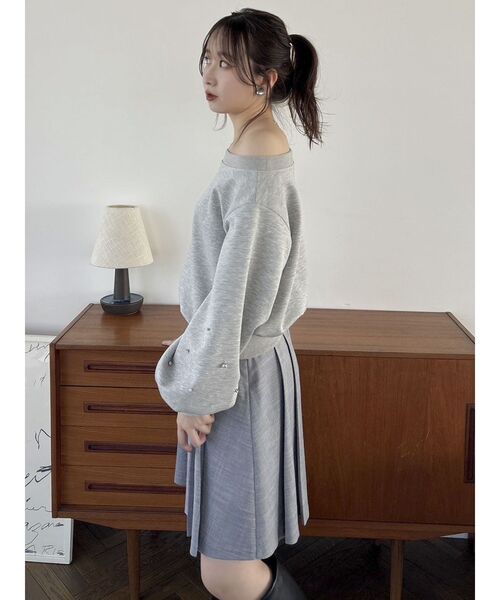 dazzlin(ダズリン)の「HWベルトミディスカート(スカート・レディース・ネイビー/グレー/アイボリー・SMALL/MEDIUM)」の7枚目の写真