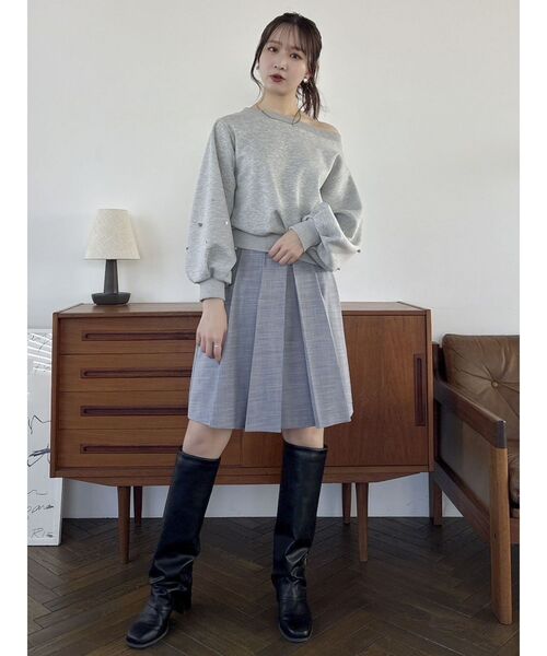 dazzlin(ダズリン)の「HWベルトミディスカート(スカート・レディース・ネイビー/グレー/アイボリー・SMALL/MEDIUM)」の10枚目の写真