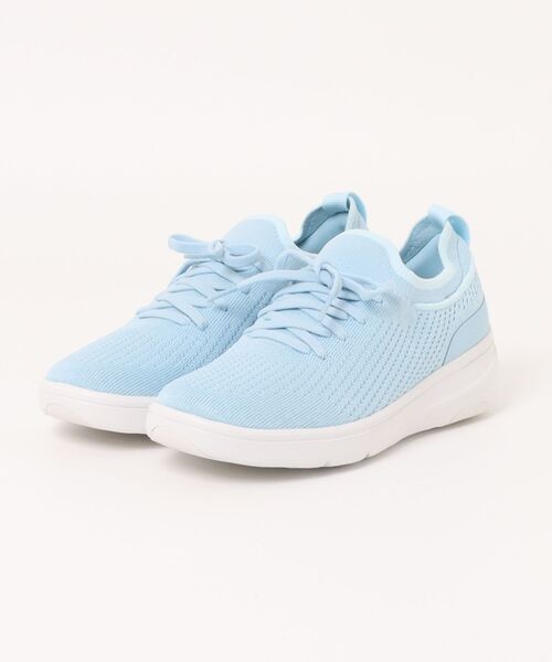 fitflop(フィットフロップ)の「SUPER-Q KNIT SLIP-ON LACED SNEAKERS(スニーカー・レディース・ピンク/ライトブルー/ブラック・US8/US7.5/US7/US6.5/US6/US5.5/US5)」の1枚目の写真