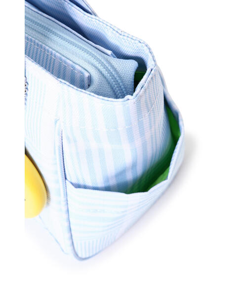 PEARLY GATES】PG SMILEチャーム付き チェック柄カートバッグ (UNISEX)