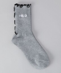 coen（コーエン）の「【再入荷・新色登場】配色メロー ロゴ刺繍 リブソックス（ソックス/靴下）」