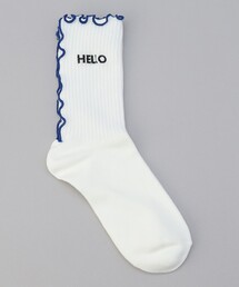 coen | 配色メロー ロゴ刺繍 リブソックス(ソックス/靴下)