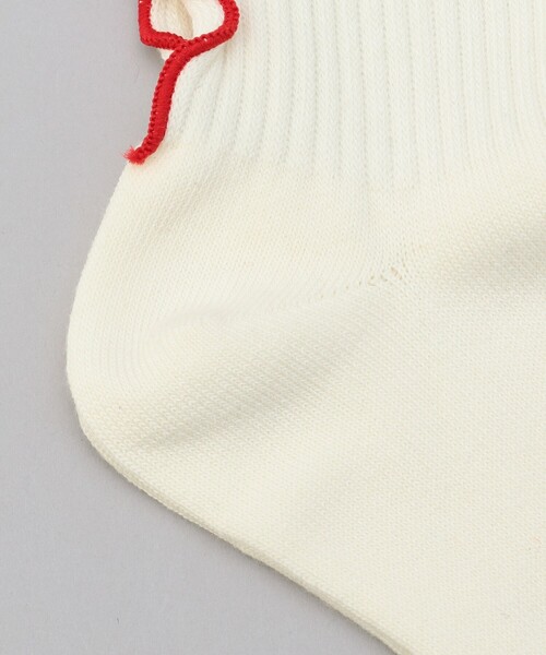 coen（コーエン）の「配色メロー ロゴ刺繍 リブソックス（ソックス/靴下・レディース・その他1/ブラック/ナチュラル/オフホワイト/ライトピンク/コバルトブルー/グレー系・FREE）」の9枚目の写真