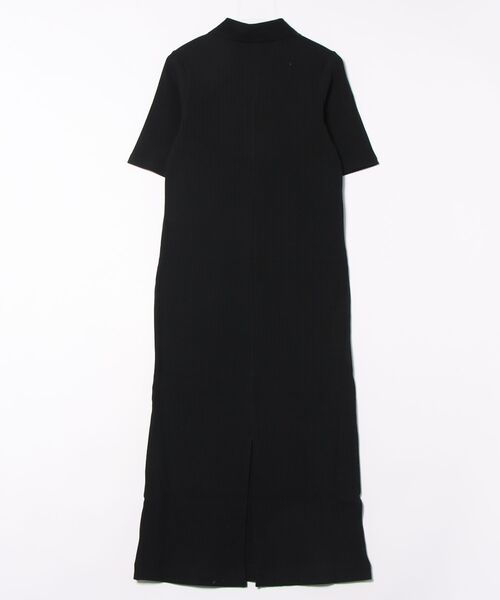 Doux archives（ドゥアルシーヴ）の「衿付カットリブワンピース（ワンピース・レディース・チャコールグレー/ブラック/グリーン系その他・FREE）」の9枚目の写真