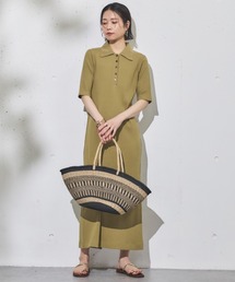 Doux archives（ドゥアルシーヴ）の「衿付カットリブワンピース（ワンピース）」