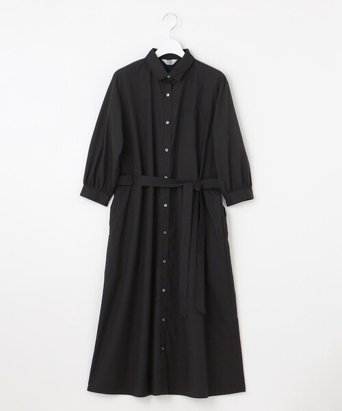 J.PRESS(ジェイプレス)の「【洗える・接触冷感・UVケア】エステネージュ シャツ ワンピース(シャツワンピース・レディース・ネイビー系1/ブラック系/ブルー系1・9/11)」の14枚目の写真