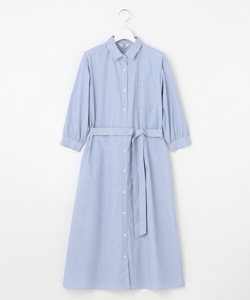J.PRESS(ジェイプレス)の「【洗える・接触冷感・UVケア】エステネージュ シャツ ワンピース(シャツワンピース・レディース・ネイビー系1/ブラック系/ブルー系1・9/11)」の18枚目の写真