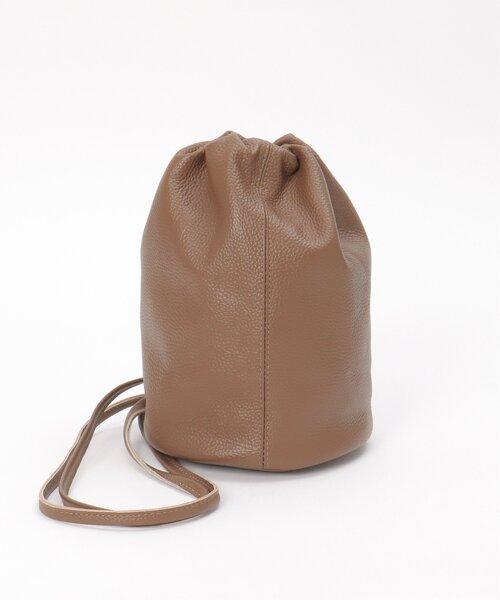 notch.(ノッチ)の「【sweet web掲載】COOCO シュリンクレザーロングショルダー巾着バッグ(ショルダーバッグ・レディース・ブラウン/ブラック/オフホワイト/シルバー・FREE)」の19枚目の写真