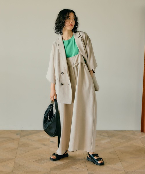 LEPSIM（レプシィム）の「2WAYメタルバックルバッグ　326224（ショルダーバッグ・レディース・カーキ/ブラック/ライトグレー・ONE SIZE）」の7枚目の写真