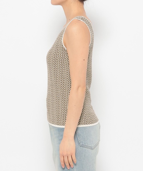 LOWRYS FARM（ローリーズファーム）の「ＪＱＤニットタンク　309014（タンクトップ・レディース・アイボリー/ブラック・FREE）」の11枚目の写真