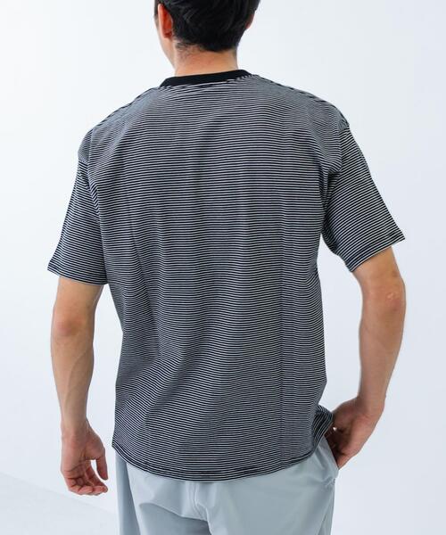 Russell Athletic(ラッセルアスレティック)の「『別注』RUSSELL ATHLETIC×UR BORDER SHORT-SLEEVE TEE(Tシャツ/カットソー・メンズ・ホワイト/ネイビー/ブラック・MEDIUM/LARGE)」の11枚目の写真