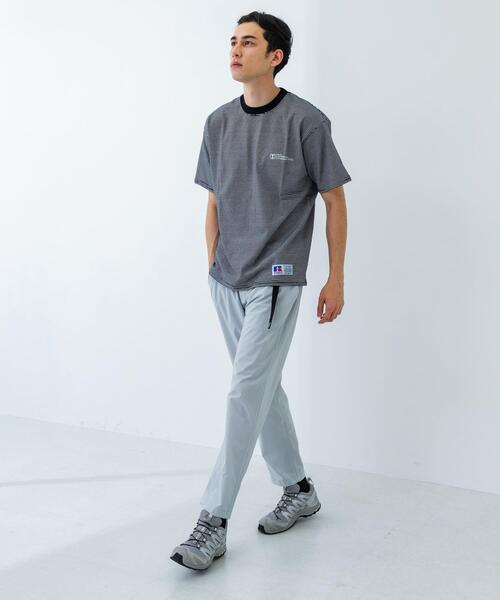 Russell Athletic(ラッセルアスレティック)の「『別注』RUSSELL ATHLETIC×UR BORDER SHORT-SLEEVE TEE(Tシャツ/カットソー・メンズ・ホワイト/ネイビー/ブラック・MEDIUM/LARGE)」の12枚目の写真