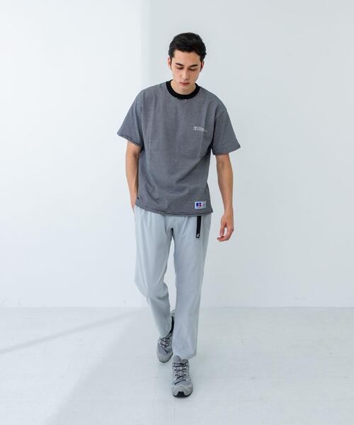 Russell Athletic(ラッセルアスレティック)の「『別注』RUSSELL ATHLETIC×UR BORDER SHORT-SLEEVE TEE(Tシャツ/カットソー・メンズ・ホワイト/ネイビー/ブラック・MEDIUM/LARGE)」の13枚目の写真