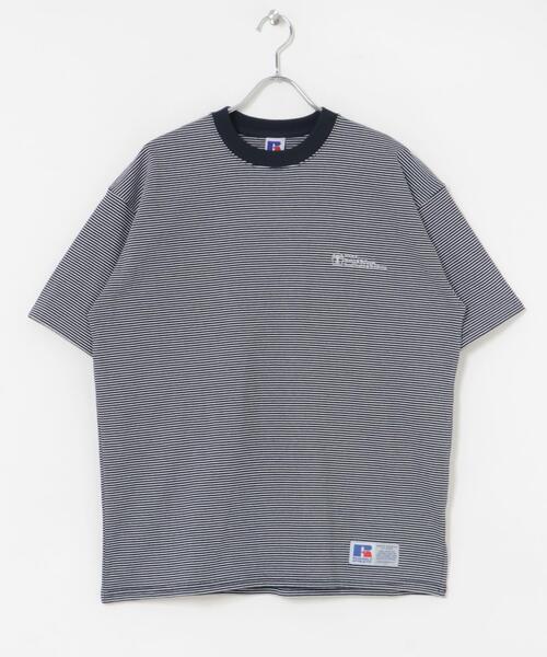 Russell Athletic(ラッセルアスレティック)の「『別注』RUSSELL ATHLETIC×UR BORDER SHORT-SLEEVE TEE(Tシャツ/カットソー・メンズ・ホワイト/ネイビー/ブラック・MEDIUM/LARGE)」の18枚目の写真