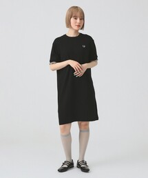 FRED PERRY（フレッドペリー） Bowling Shirt Dress Fred Perry x Amy Winehouse bowling shirt dress in blue | ASOS