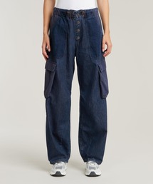 G-STAR | COCOON JEANS FABRIC MIX/異素材ミックスナイロンデニムワイドルーズジーンズ(デニムパンツ)