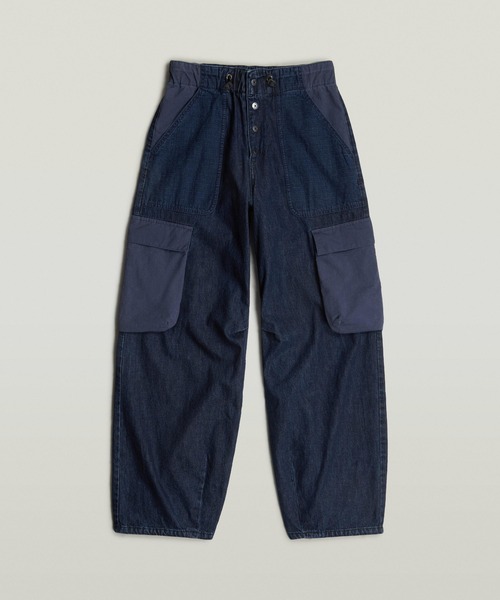 G-STAR（ジースター）の「COCOON JEANS FABRIC MIX/異素材ミックスナイロンデニムワイドルーズジーンズ（デニムパンツ・レディース・インディゴブルー・27inch/24inch/25inch/26inch）」の6枚目の写真