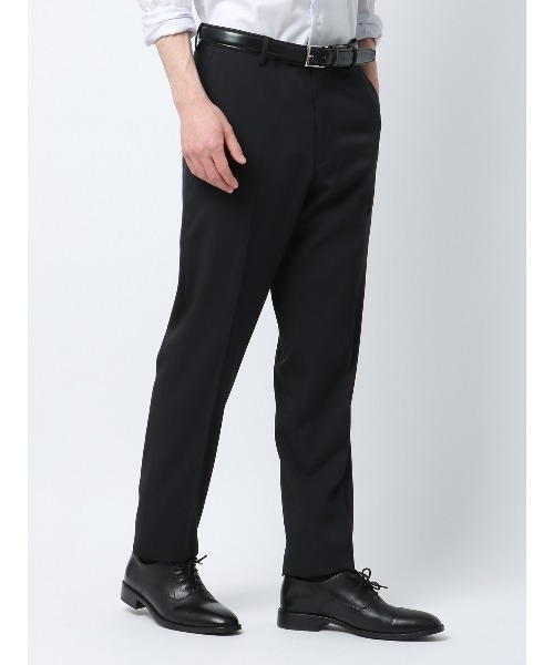 SUIT SQUARE（スーツスクエア）の「最高パンツ テーパードパンツ ウォッシャブル NON IRON ストレッチ 無地 RS07 通年（スラックス・メンズ・グレー系/ネイビー系/ブラウン系/ブラック系・SS/S/M/L/LL/3L/3S）」の2枚目の写真