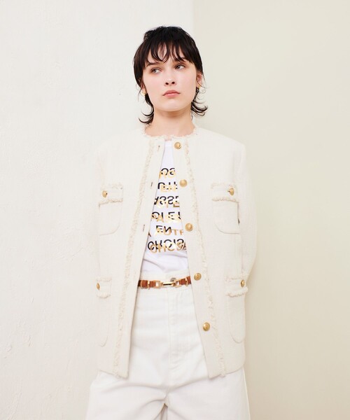 アルアバイルallurevilleノーカラージャケットキャメルサイズ1 20241010020_99c8cb6144bd6c5766