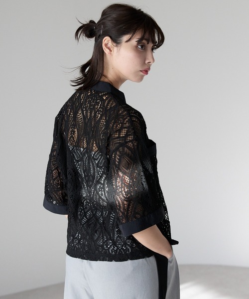 レースシャツ PRANK PROJECT｜パネルレースシャツ / Panel Lace Shirt