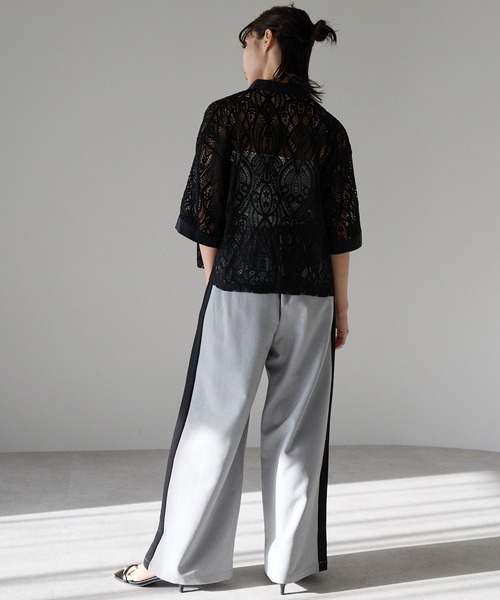 【23SS NEW】ERMANNO SCERVINO_women/レース クロップドTシャツ 23SS NEW】ERMANNO SCERVINO_women/レース クロップドTシャツ