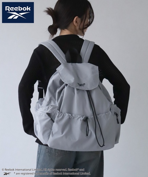 Reebok(リーボック)の「【Reebok/リーボック】ドローストリング フラップリュック(バックパック/リュック・メンズ・ブラック/グレー/ベージュ・FREE)」の2枚目の写真