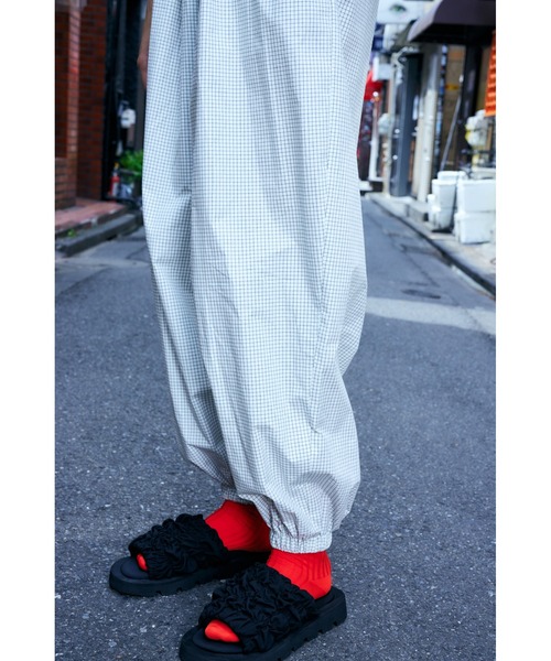 極美品エンフォルドENFOLD レイヤードチェックパンツ