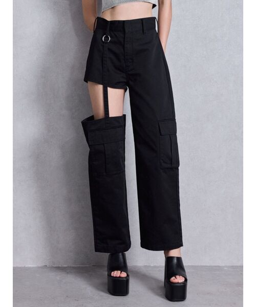【ファッション通販】 セール】SIDE CUTデザインカーゴカラーワイドパンツ（その他 パンツ