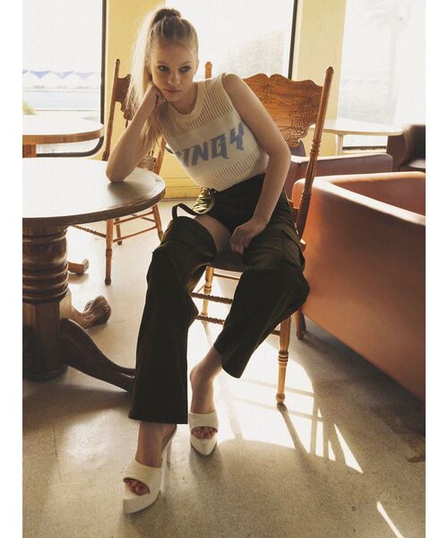 GYDA（ジェイダ）の「SIDE CUTデザインカーゴカラーワイドパンツ（その他パンツ・レディース・カーキ/スカイブルー/ブラック・MEDIUM/SMALL）」の12枚目の写真