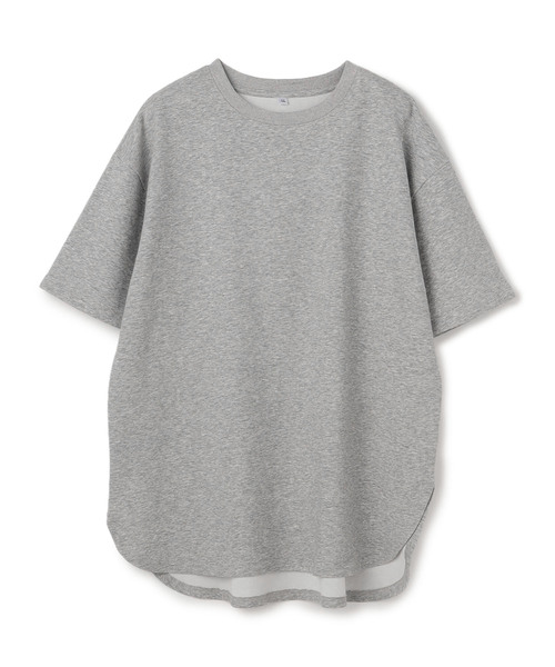 anyfee（エニフィー）の「【anyfee/プラスサイズ】裾ラウンド半袖Tシャツ（吸水速乾・UV対策・接触冷感）（Tシャツ/カットソー・レディース・チャコール/ブラック/杢グレー/ホワイト・4L/3L/LL/5L）」の6枚目の写真