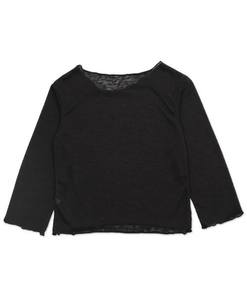 dispark(ディスパーク)の「DISPARK/ペイントロゴスリーブトップ(Tシャツ/カットソー・レディース・ブラック/ホワイト・FREE)」の3枚目の写真
