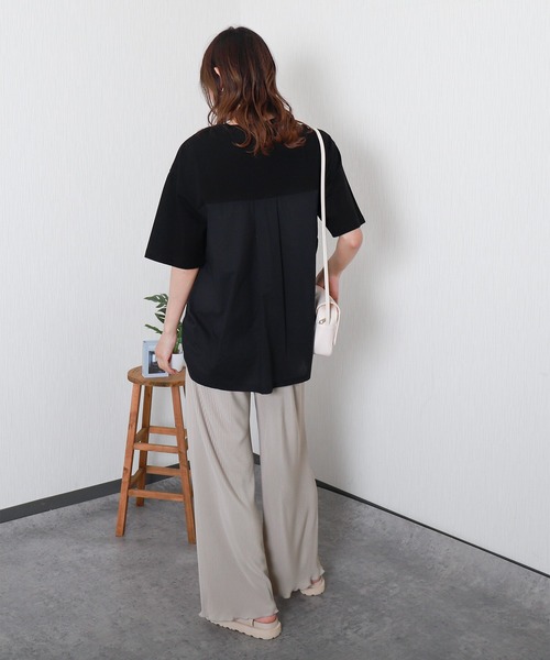 libelle more(リベル モア)の「<美脚>セミワイドパンツ プリーツパンツ【無地】(その他パンツ・レディース・アイボリー/ミント/ラベンダー/チャコール/グレイッシュベージュ/ブラック・M)」の18枚目の写真