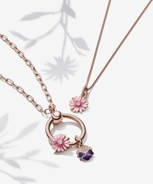 Pandora ネックレス ラウンドペンダント ローズ ネックレス｜Pandora Rose｜Pandora (パンドラ)