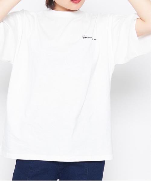 spiritoso(スピリトーゾ)の「【spiritoso】Sun Town Tシャツ(CP)(Tシャツ/カットソー・レディース・ホワイト/ブルー系/ラベンダー・F)」の19枚目の写真