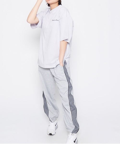 spiritoso(スピリトーゾ)の「【spiritoso】Sun Town Tシャツ(CP)(Tシャツ/カットソー・レディース・ホワイト/ブルー系/ラベンダー・F)」の12枚目の写真