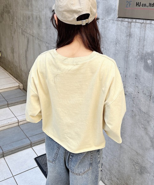 INGNI(イング)の「【WEB限定】リメイクビンテージTシャツ(Tシャツ/カットソー・レディース・モスグリーン系3/アイボリー/チャコールグレー・M)」の17枚目の写真