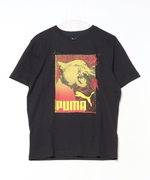 PUMA(プーマ)の「プーマ PUMA GRAPHICS フォトプリント Tシャツ_(Tシャツ/カットソー・メンズ・ブラック/アイボリー・LL/3L/S/M/L)」の2枚目の写真