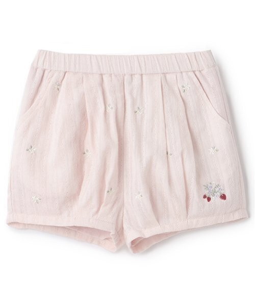 petit main（プティマイン）の「いちご刺しゅうバルーンパンツ（その他パンツ・キッズ・アイボリー/ライトピンク/ライトブルー・80ｃｍ/90cm/110cm/100cm/120cm/130cm）」の3枚目の写真