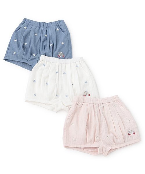 petit main（プティマイン）の「いちご刺しゅうバルーンパンツ（その他パンツ・キッズ・アイボリー/ライトピンク/ライトブルー・80ｃｍ/90cm/110cm/100cm/120cm/130cm）」の17枚目の写真
