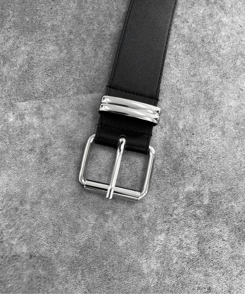 LVEU.（ラブユ.）の「【LVEU.】シンメトリーバックルベルト / ベルト グッズ 服飾雑貨 フェイクレザー ダブルバックル シンメトリー ハトメ ブラック（ベルト・レディース・ブラック・FREE）」の13枚目の写真